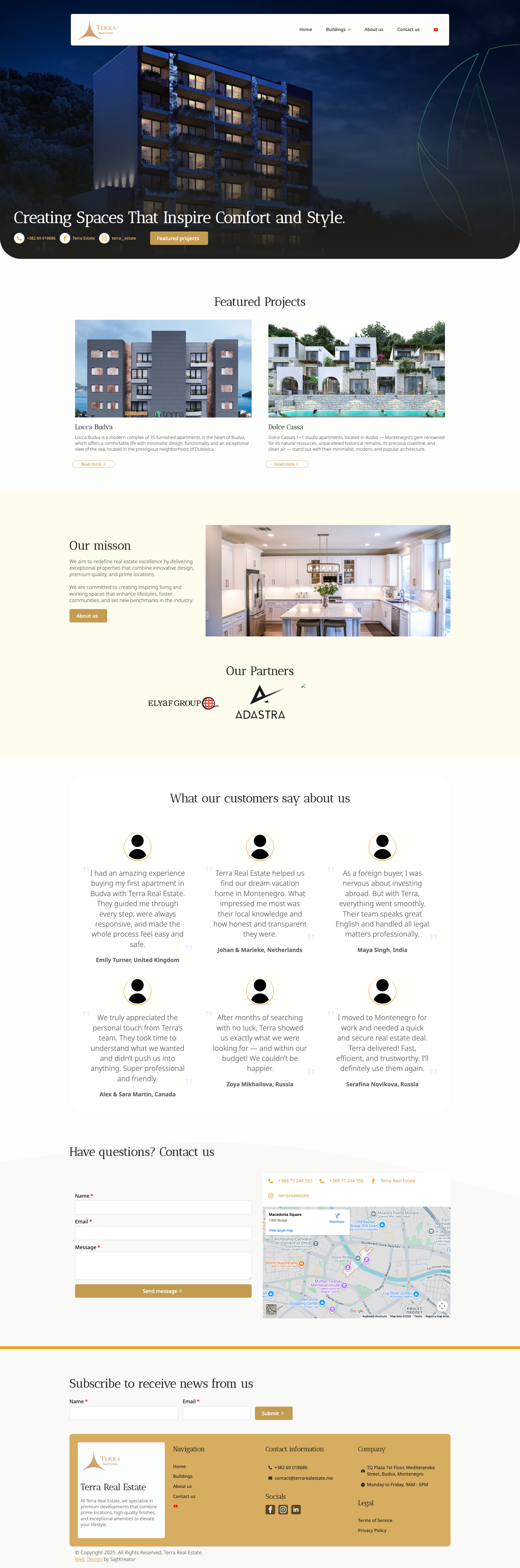 Terra real estate – премиум недвижности